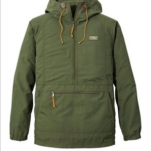 LL Bean Jacket Olive/Tan Size Medium